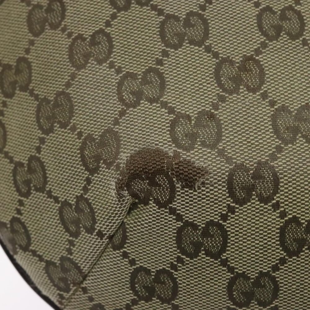 Authentic GUCCI GG Canvas Shoulder Bag Beige Gold 181092 - Picture 2 of 16